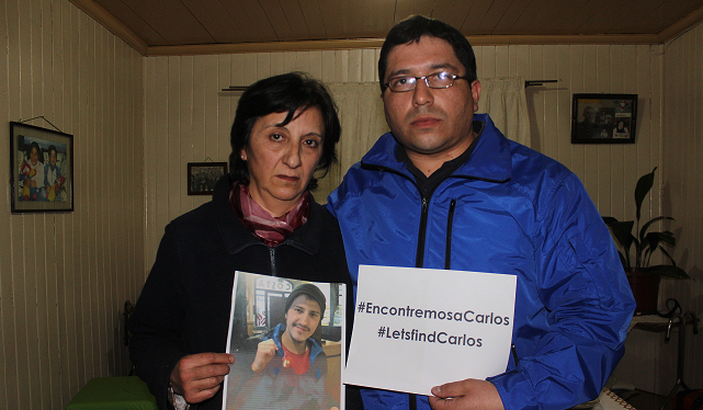 Madre de jóven estudiante cañetino desaparecido en Europa pide ayuda a la presidenta Bachelet