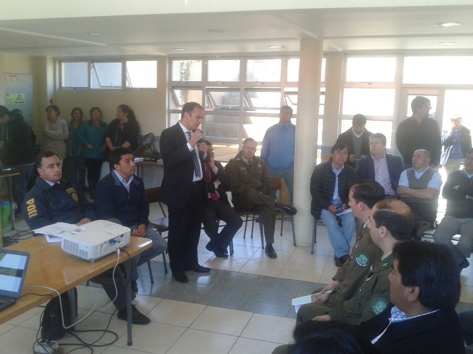 Intendente presentó en Tirúa Plan de Seguridad a petición de autoridades comunales que buscan la paz social al sur de la Región