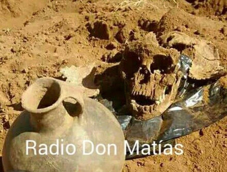 En Tirúa desentierran osamenta humana y vasija que podrían tener siglos de existencia