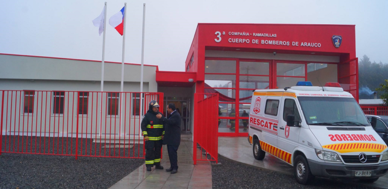 Sueño cumplido Bomberos de Arauco inauguran cuarteles en Ramadillas y Tubul