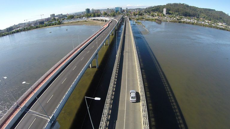 MOP inicia desarme de puente mecano sobre el río Biobío