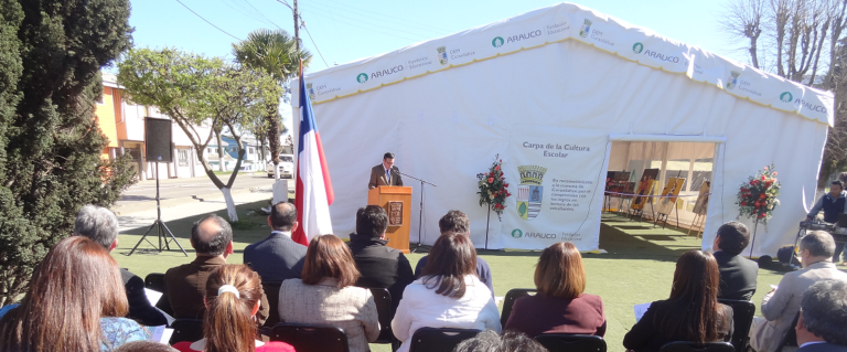 Alianza Público-Privada: Inauguran Carpa de la Cultura Escolar en Curanilahue