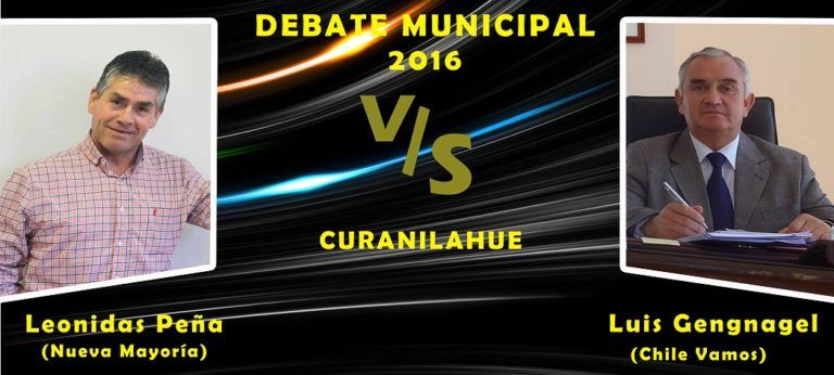 Candidatos a Alcalde por Curanilahue se medirán hoy en un debate organizado por la Iglesia Católica