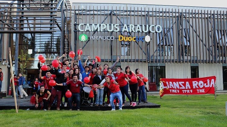 Alumnos de Campus Arauco celebraron los 48 años de vida institucional de DUOC UC