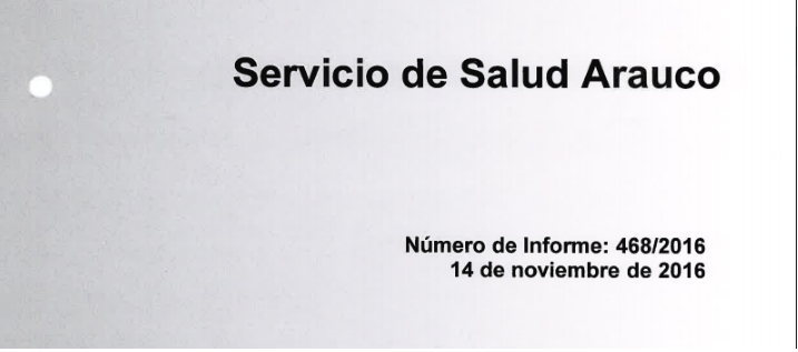 CGR detecta graves irregularidades en compras del Servicio de Salud de Arauco