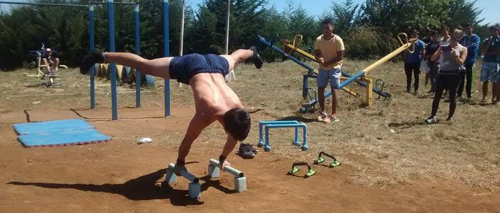 INAUGURARON EN LOS ÁLAMOS EL PRIMER PARQUE DE STREET WORKOUT DE LA PROVINCIA DE ARAUCO