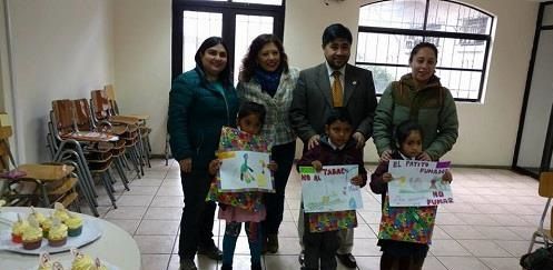 ALUMNOS DE PREBASICA DIBUJARON PARA CONMEMORAR EL DÍA SIN FUMAR