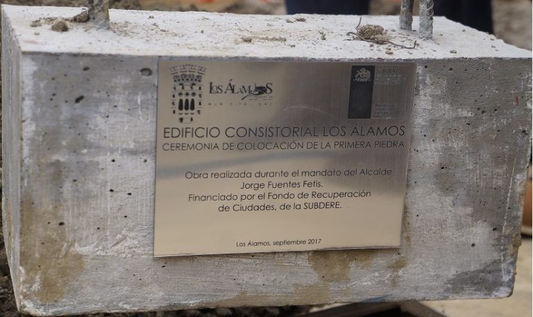PARTIÓ LA CONSTRUCCIÓN DEL EDIFICIO MUNICIPAL DE LOS ÁLAMOS