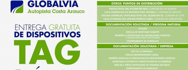 DESDE EL LUNES SE PODRÁ RETIRAR EL TAG EN EL MUNICIPIO DE LOS ÁLAMOS