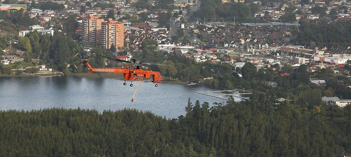Destacan exitosa labor de “Annie”, el helicóptero  cisterna más grande del mundo en su tipo