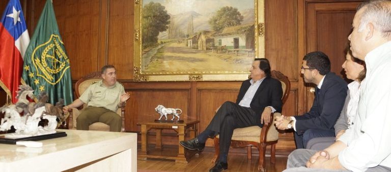 GESTIONAN CON EL GENERAL HERMES SOTO MODERNIZAR A CARABINEROS DE LOS ÁLAMOS