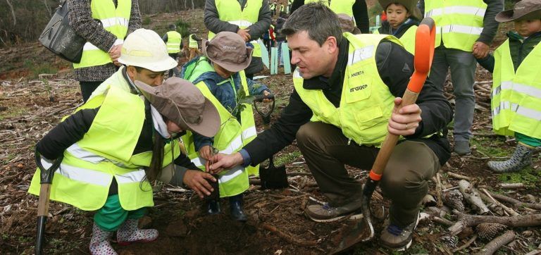 Con plantación de árboles nativos partió la  restauración del Parque Coyanmahuida