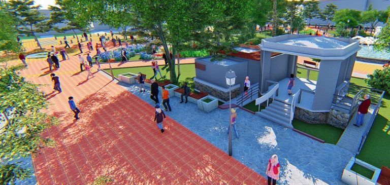 BAÑOS PÚBLICOS Y UNA PILETA CON JUEGOS DE AGUA ILUMINADOS TENDRÁ LA NUEVA PLAZA DE ARMAS DE CAÑETE
