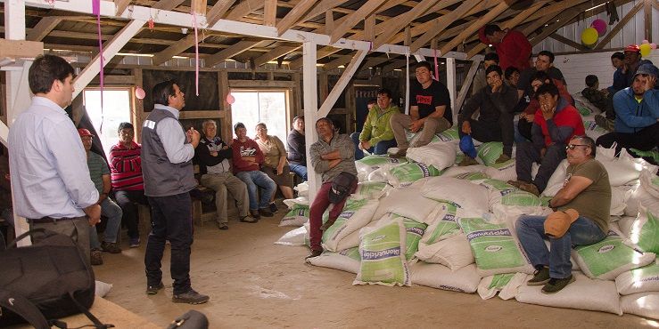 AGRICULTORES DE ISLA SANTA MARÍA RECIBEN POR SEGUNDA VEZ ALIMENTO CONCENTRADO PARA SUS ANIMALES