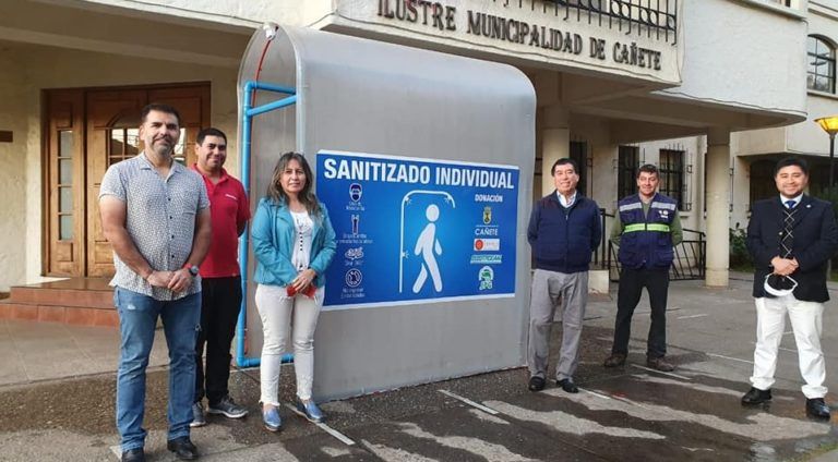 EMPRESAS CAÑETINAS DONAN TRES SANITIZADORES INDIVIDUALES AL MUNICIPIO