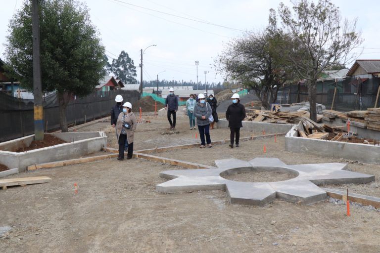 EN LOS ÁLAMOS AVANZAN LAS OBRAS DE MEJORAMIENTO DEL CENTRO DE LOS CANELOS