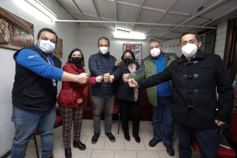RODRIGO DÍAZ VISITA A LA NUEVA DIRECTIVA DE LA CUT E INVITA A PARTICIPAR EN EL FUTURO COMITÉ PARA LA REACTIVACIÓN DEL EMPLEO