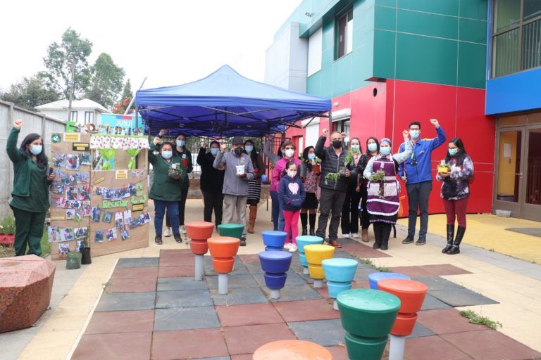 JARDÍN INFANTIL DE LA COMUNA DE LOS ÁLAMOS REALIZÓ ENRIQUECEDOR INTERCAMBIO DE PLANTAS