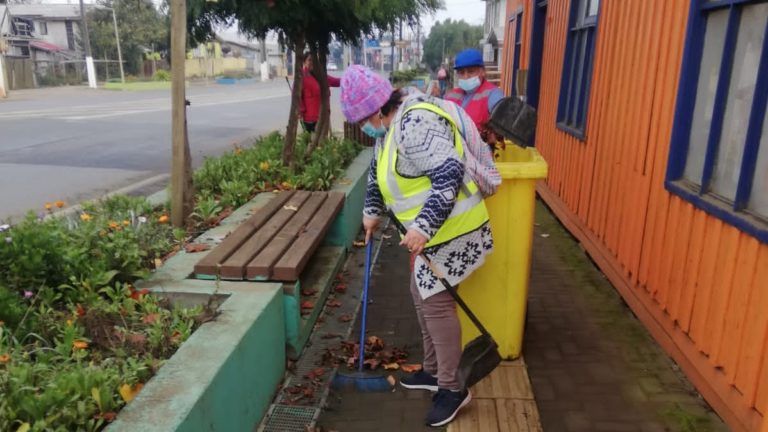 LIMPIAN EL CENTRO DE LOS ÁLAMOS | ALCALDE AGRADECE LABOR Y LLAMA A MANTENER EL ASEO