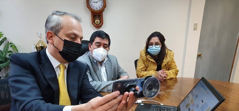 MUNICIPIO DE CAÑETE FIRMA CONVENIO PARA LA ADQUISICIÓN DE EQUIPOS LECTORES DE PATENTES