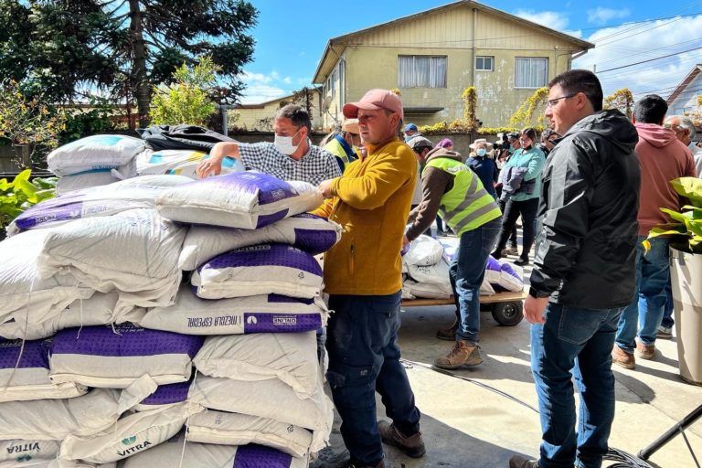 INDAP BIOBIO CONTINÚA ENTREGA DE FERTILIZANTES A PEQUEÑOS AGRICULTORES DE ARAUCO