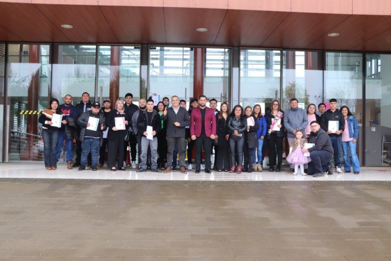SE CERTIFICÓ EL PRIMER CURSO DE LA OTEC MUNICIPAL ALAMEÑA