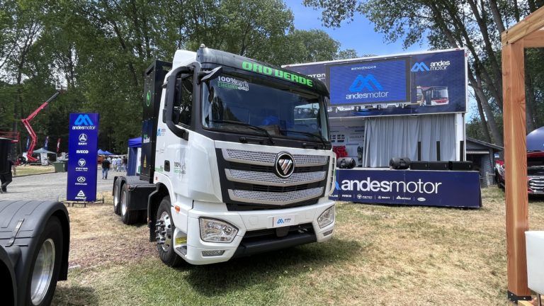 Foton junto a Oro Verde llevan a cabo exitosa prueba de camión eléctrico Auman 2548 EV 6×4 en faenas forestales
